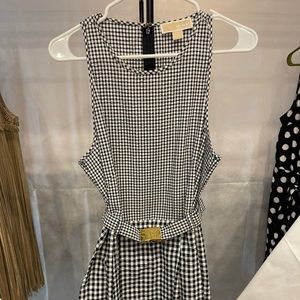 Michael Kors belted A-line dress
